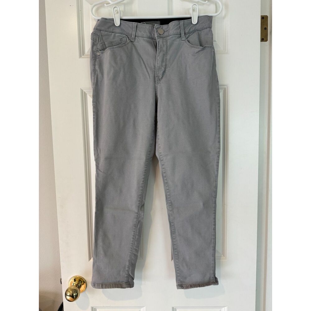 Women's WIT & WISDOM Gray Stretch Ankle Chino Size 8